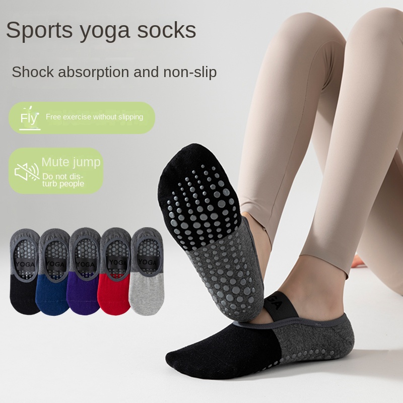 Yoga Fitness Pilates - 5쌍 크로스보더 전문 요가 양말, 면