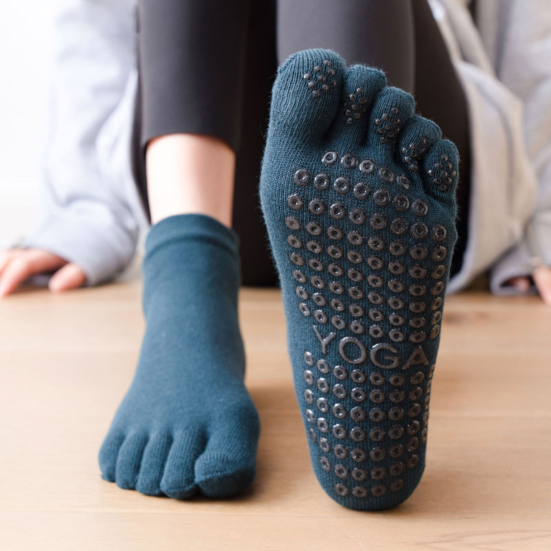Yoga Fitness Pilates - 안티-슬립 여성 필라테스 양말 다섯 발가락