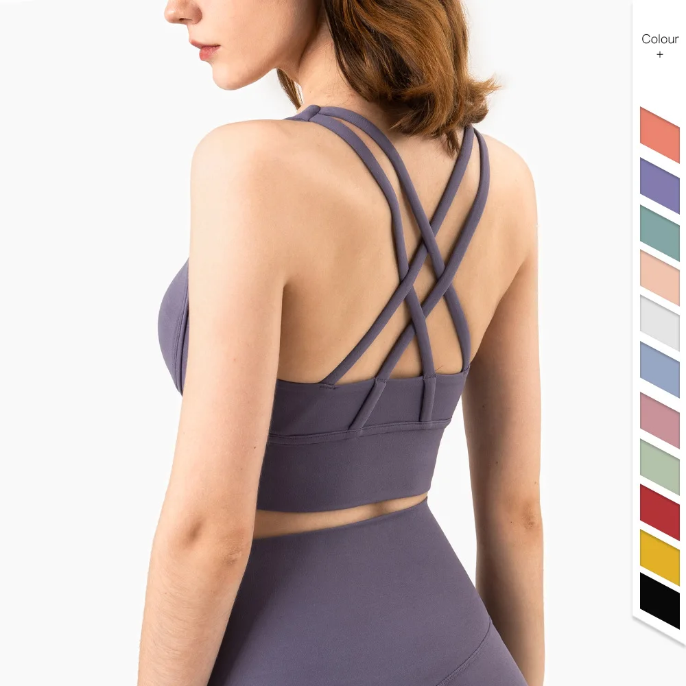 Yoga Fitness Wear - 여름 패션 크로스 백 여성 스포츠