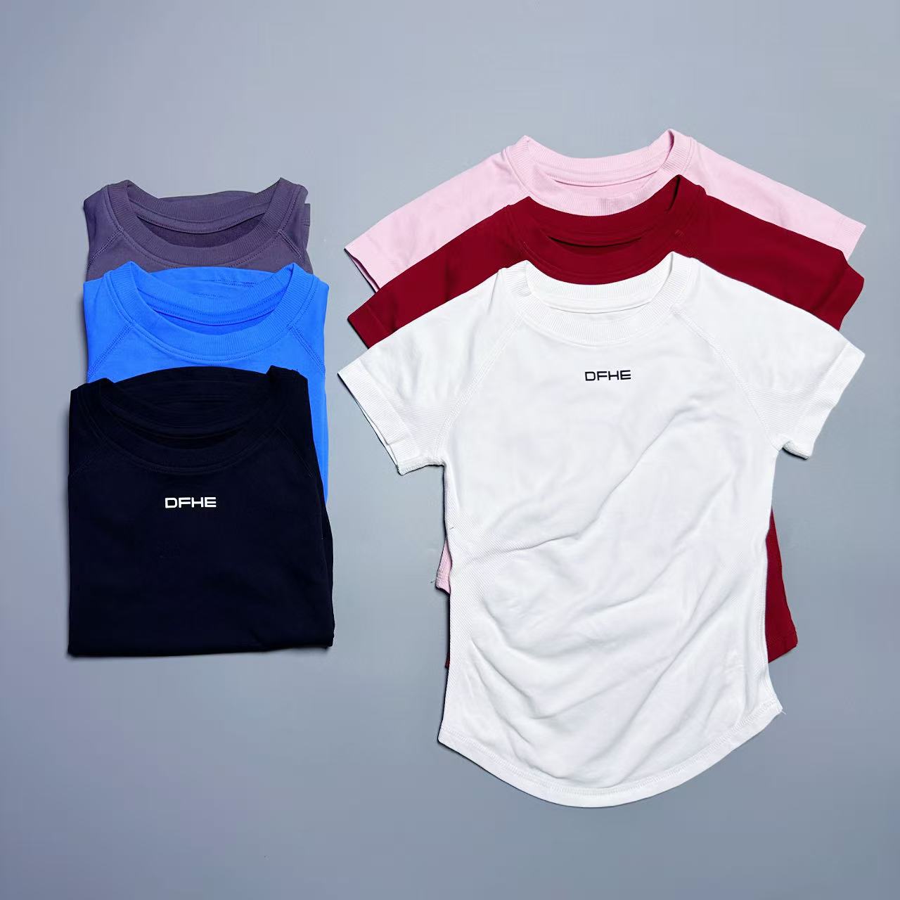 Yoga Fitness Top - DF 여성용 통기성 스포츠 티셔츠, 반팔,