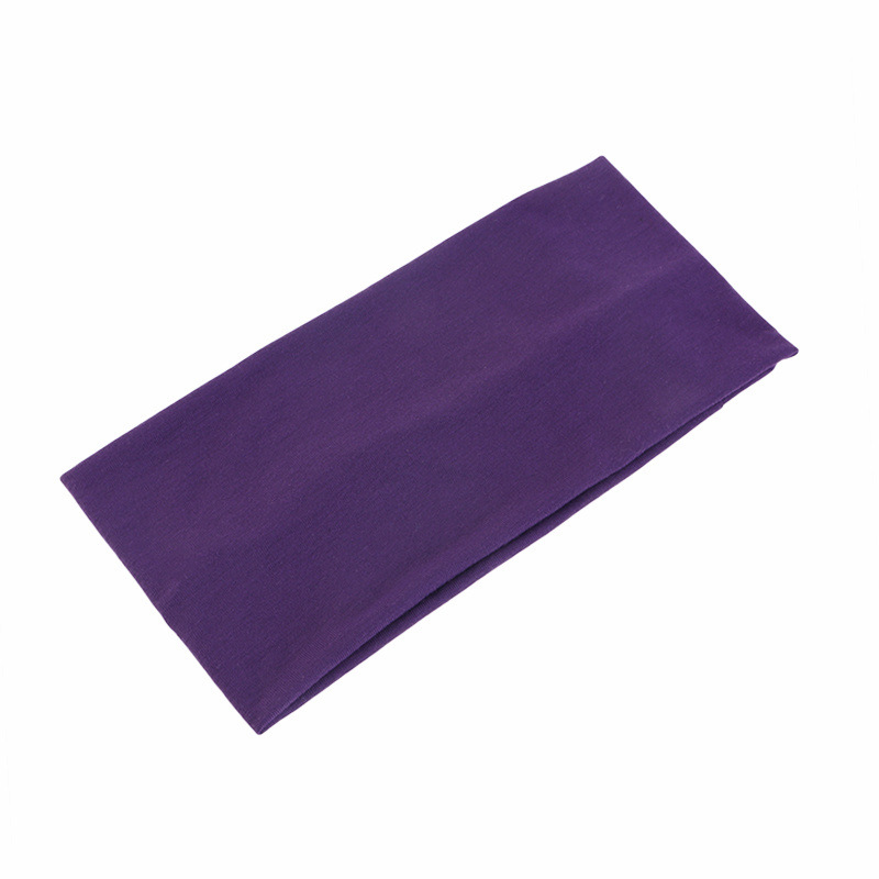 Yoga Fitness Stretching Strap - 솔리드 컬러 유니섹스 헤어밴드 탄성 와이드