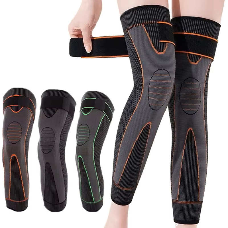 Knee Sleeve Compression - 2개입 압박 무릎 보호대, 스트라이프 디자인