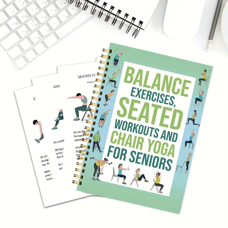 노인을 위한 의자 요가 운동 노트 50페이지 앉아서 하 - Yoga Fitness Journal 리뷰 및 가격