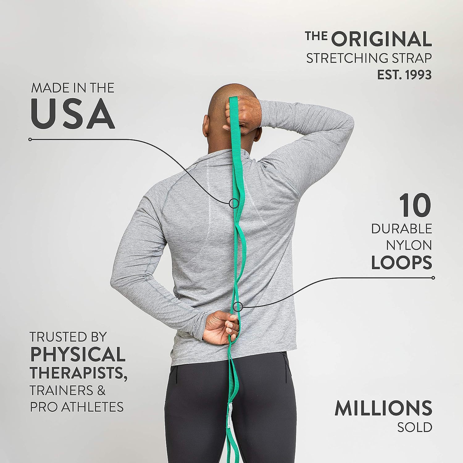 야외 스포츠 요가 스트레칭 벨트, 물리치료용 탄성 밴드 - Yoga Fitness Stretching Strap 리뷰 및 가격