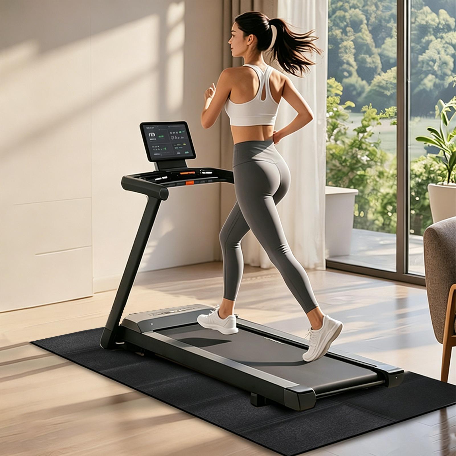 런닝머신 매트 진동 흡수 헤비 듀티 런닝머신 바닥 매트 - Yoga Fitness Pilates 리뷰 및 가격
