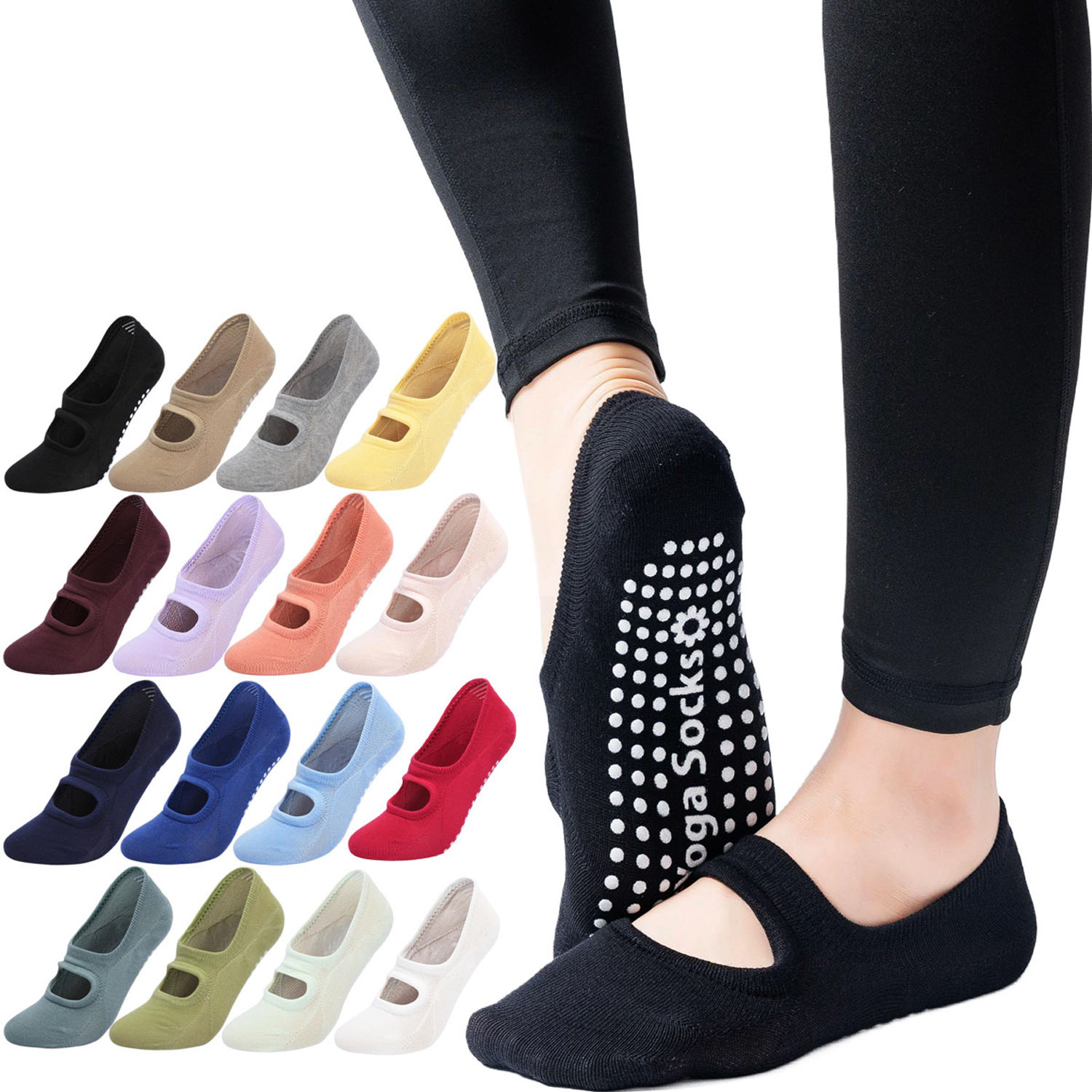 고품질 여성 요가 양말 미끄럼 방지 통기성 백리스 필라 - Ankle Weights 리뷰 및 가격