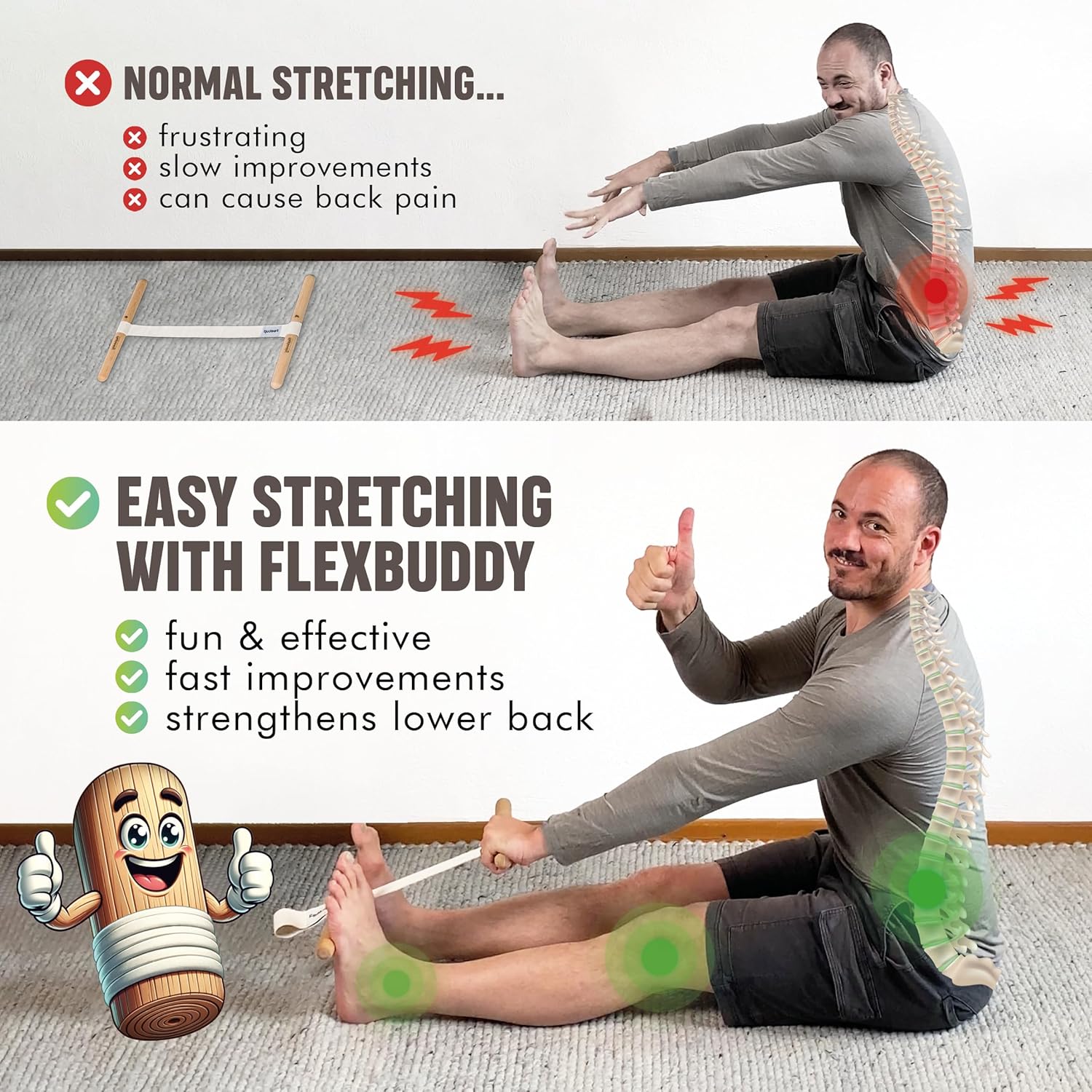 햄스트링 스트레처 조절 가능한 플렉스 스트랩 통증 완화 - Yoga Fitness Stretching Strap 리뷰 및 가격