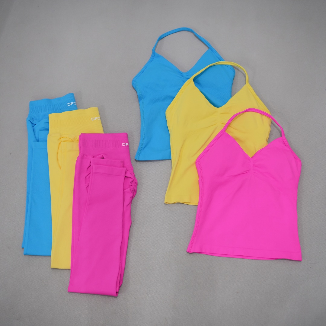 DFDK 심리스 2피스 스포츠 슈트 여성용 V넥 요가  - Ankle Weights 리뷰 및 가격