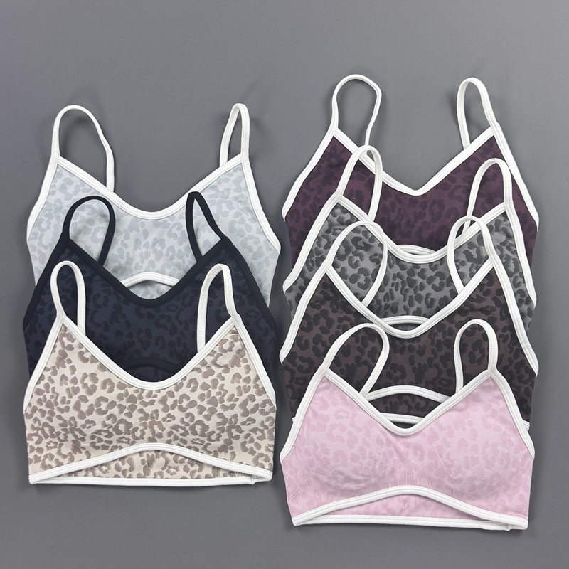 스포츠 브라 여성 레오파드 프린트 얇은 조절 가능한 스 - Yoga Fitness Stretching Strap 리뷰 및 가격