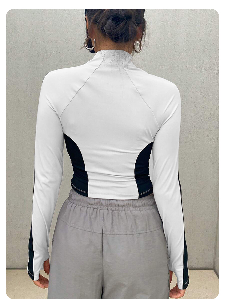 요가 의류 스탠드업 칼라 재킷 아웃도어 스포츠 긴팔 여 - Yoga Fitness Top 리뷰 및 가격