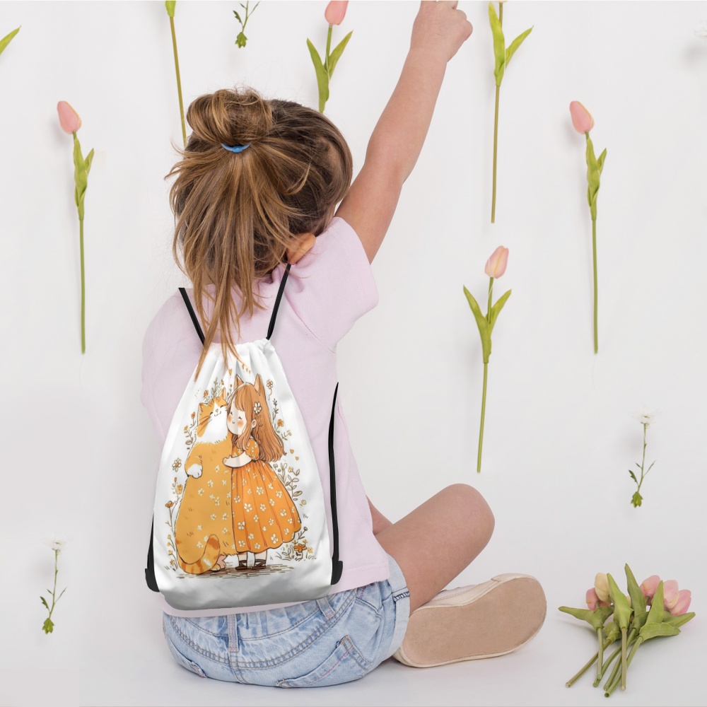 1PC 귀여운 소녀 인쇄 사용자 정의 텍스트 Draws - Yoga Fitness Bag 리뷰 및 가격