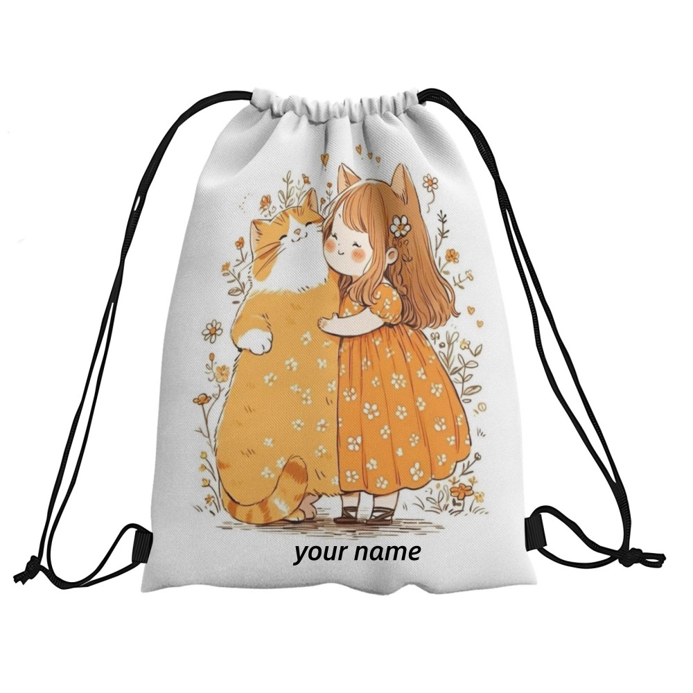 1PC 귀여운 소녀 인쇄 사용자 정의 텍스트 Draws - Yoga Fitness Bag 리뷰 및 가격