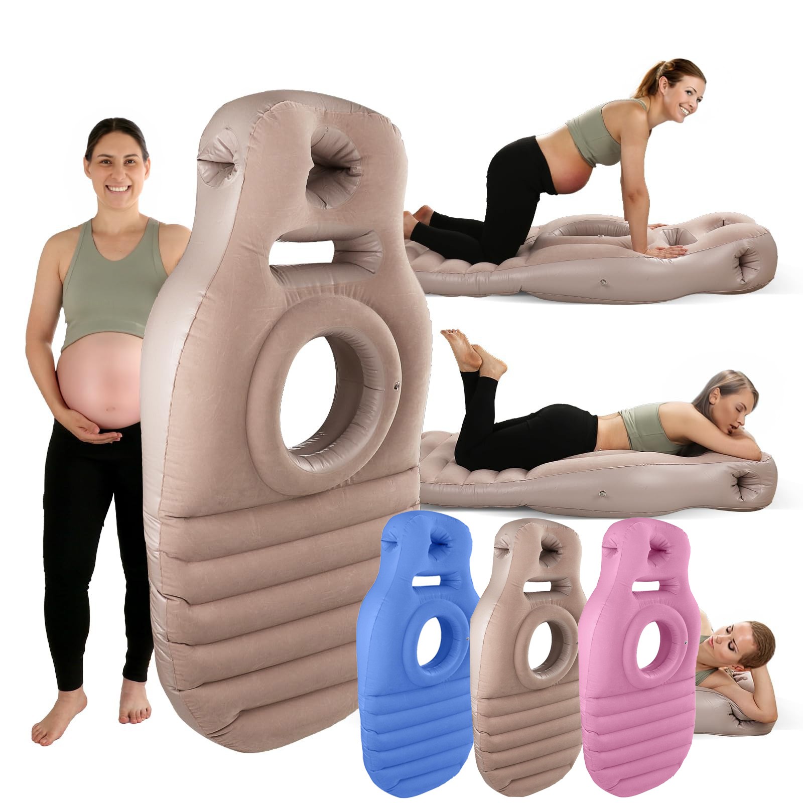 PVC 플록 O형 요가 매트 임산부용 에어베드 임신 베 - Yoga Fitness Tapis 리뷰 및 가격