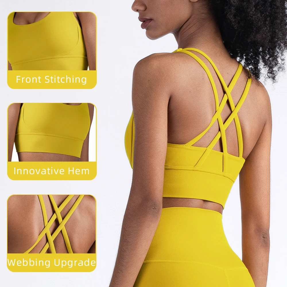 여름 패션 크로스 백 여성 스포츠 브래지어 피트니스 탱 - Yoga Fitness Wear 리뷰 및 가격