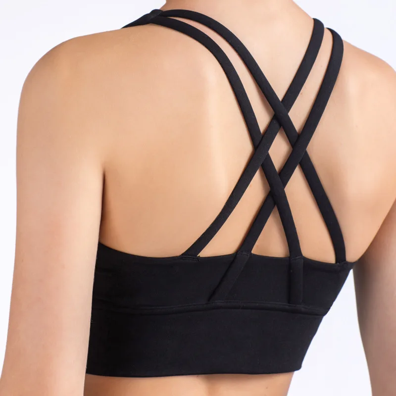 여름 패션 크로스 백 여성 스포츠 브래지어 피트니스 탱 - Yoga Fitness Wear 리뷰 및 가격