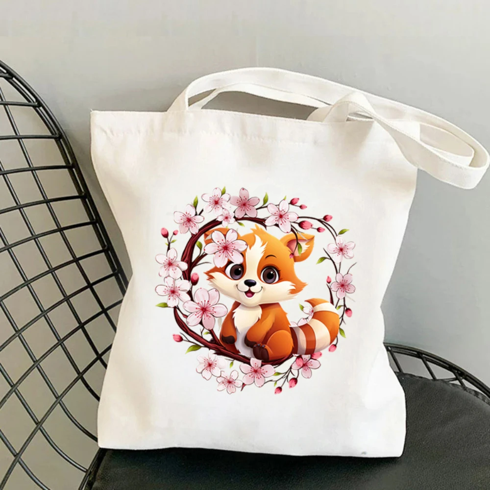 1pc 코알라 벚꽃 프린트 캔버스 토트 백 친환경 재사 - Yoga Fitness Bag 리뷰 및 가격
