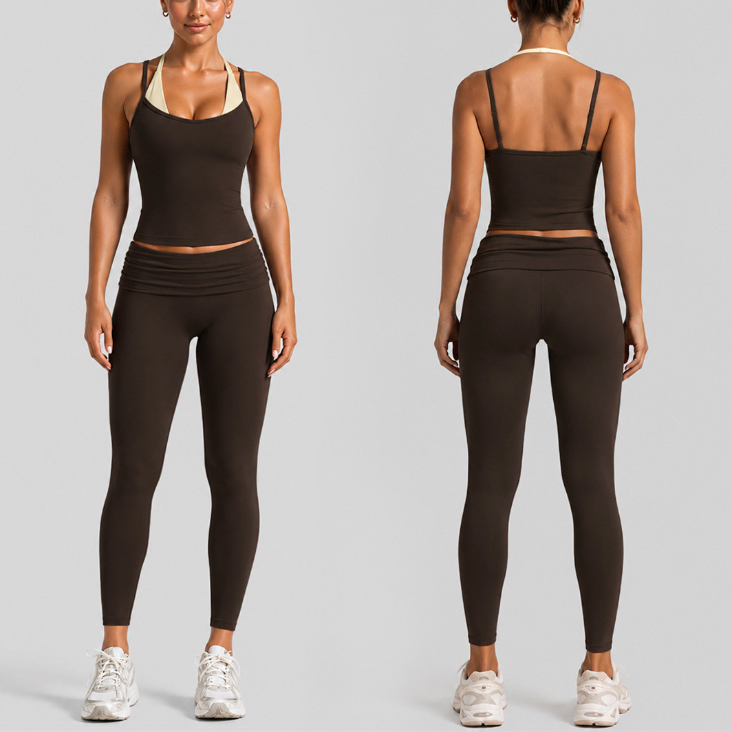 패드 여성용 블록 도트 홀터 더블 스트랩 요가 브라 스 - Yoga Fitness Tapis 리뷰 및 가격